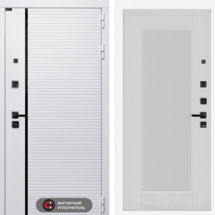 Входная дверь ROYAL 30 - Белый рельеф софт