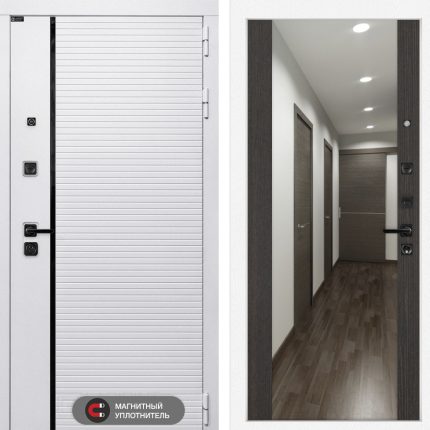 Входная дверь ROYAL с Зеркалом Максимум - Венге