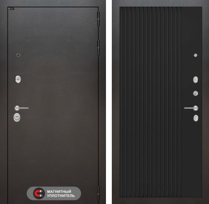 Входная дверь SILVER 29 - Черный кварц