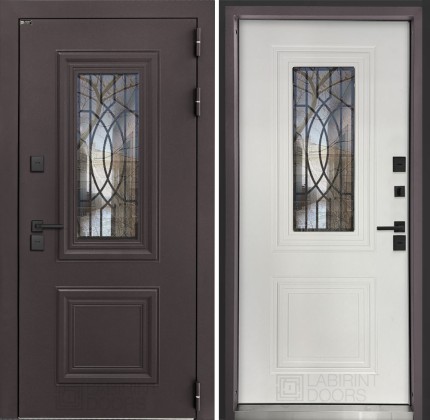 Входная дверь Сияна коричневая 8019