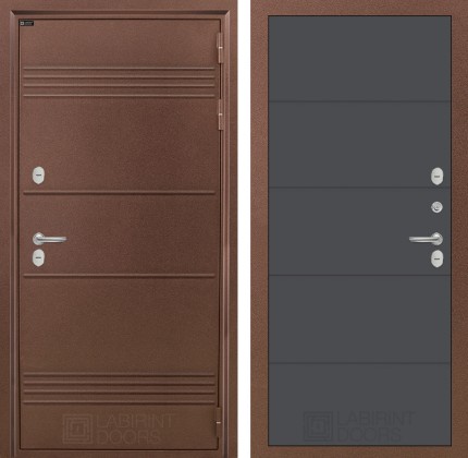 Входная дверь Термо Лайт 13 - Графит софт