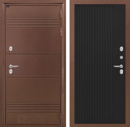 Входная дверь Термо Лайт 29 - Черный кварц