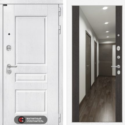 Входная дверь VERSAL с Зеркалом Максимум - Венге