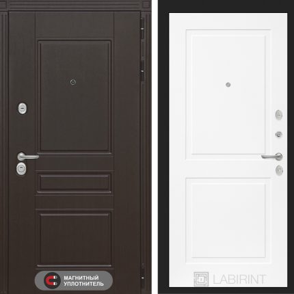 Входная дверь Мегаполис 11 - Белый софт