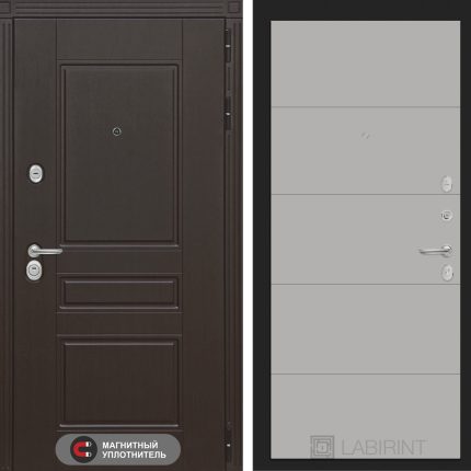 Входная дверь Мегаполис 13 - Грей софт