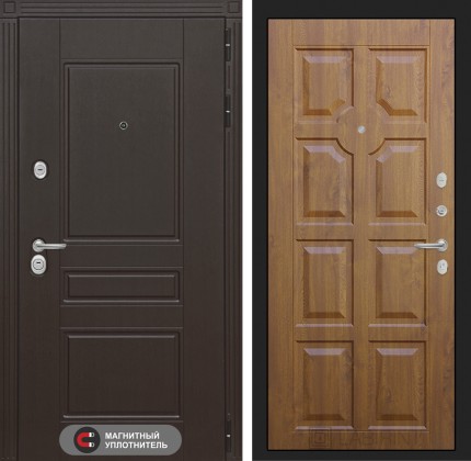Входная дверь Мегаполис 17 - Золотой дуб