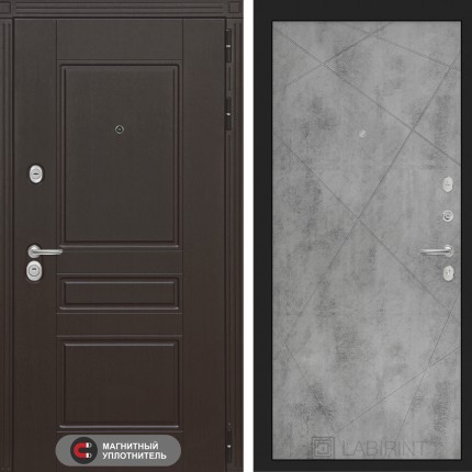 Входная дверь Мегаполис 24 - Бетон светлый