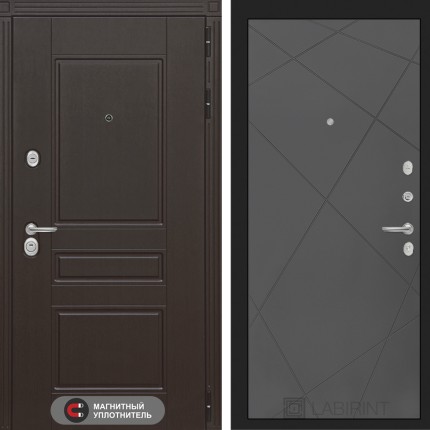 Входная дверь Мегаполис 24 - Графит софт
