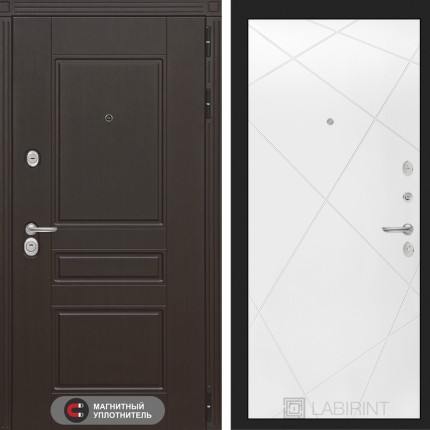 Входная дверь Мегаполис 24 - Белый софт