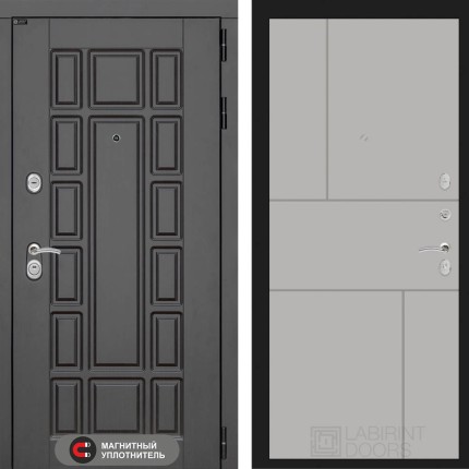 Входная дверь Нью-Йорк 21 - Грей софт