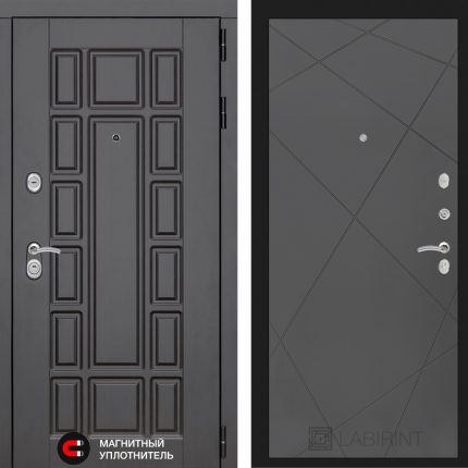 Входная дверь Нью-Йорк 24 - Графит софт