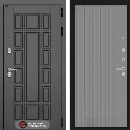 Входная дверь Нью-Йорк 29 - Серый рельеф софт