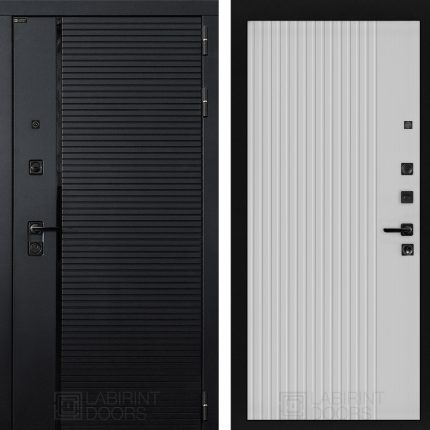 Входная дверь PIANO 29 - Белый рельеф софт