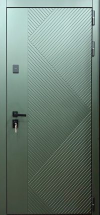 Стальная дверь "Санторини" с зеркалом