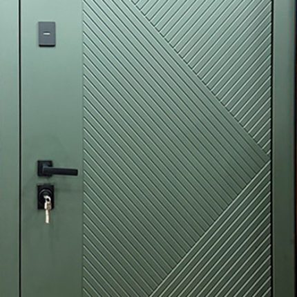 Стальная дверь "Санторини" с зеркалом