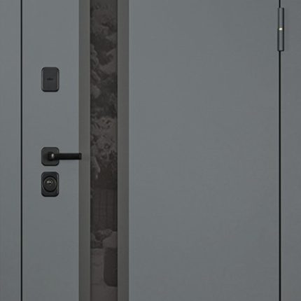 Стальная дверь «Стайл» с окном (терморазрыв 3к). Заказная модель.