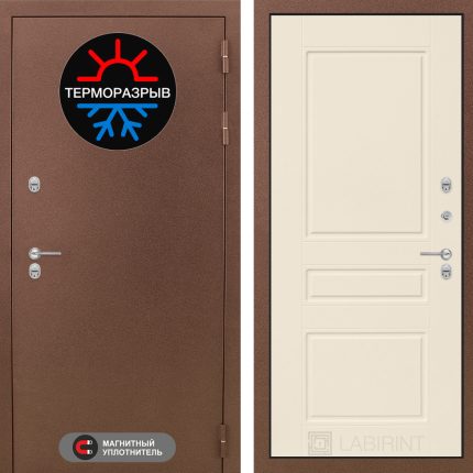 Входная дверь Термо Магнит 03 - Крем софт