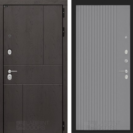 Входная дверь URBAN 29 - Серый рельеф софт