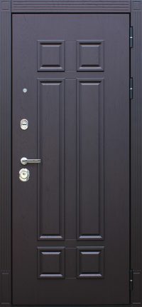 Стальная дверь "Виват" с зеркалом. Заказная модель.